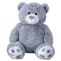 Teddy beer knuffel van zachte pluche - 64 cm zittend/100 cm staand