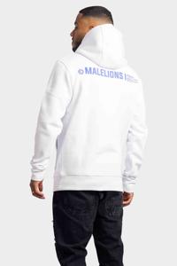 Malelions Workshop Hoodie Heren Wit/Blauw - Maat XS - Kleur: WitBlauw | Soccerfanshop