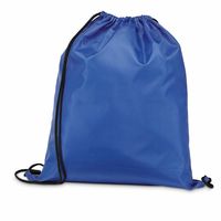 Gymtas/lunchtas/zwemtas met rijgkoord - voor kinderen - blauw - 35 x 41 cm