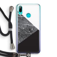 Combinatie marmer: Huawei P Smart (2019) Transparant Hoesje met koord