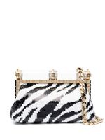 Dolce & Gabbana pochette à motif zébré - Blanc