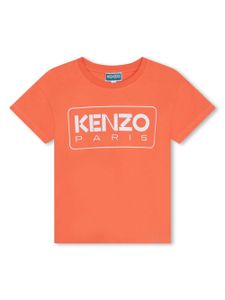 Kenzo Kids t-shirt à logo Paris imprimé - Orange