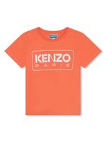 Kenzo Kids t-shirt à logo Paris imprimé - Orange - thumbnail