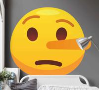 Wanddecoratie stickers Emoji met lange neus