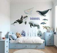 Pastel oceaan tafereel muursticker