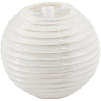 Creativ Company Papieren lamp, rond, d 7,5 cm, wit, 10 stuk/ 1 doos Creativ Company Papieren lamp, rond, d 7,5 cm, wit, 10 stuk/ 1 doos