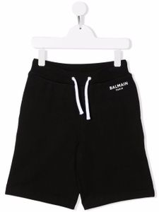 Balmain Kids short à logo imprimé - Noir