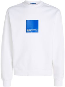 Karl Lagerfeld Jeans sweat à col rond - Blanc