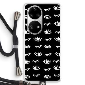 Eye pattern #3: Huawei P50 Pro Transparant Hoesje met koord