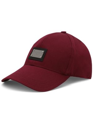 Dolce & Gabbana casquette à logo - Rouge