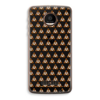 Poop emoji: Motorola Moto Z Force Transparant Hoesje