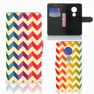 Motorola Moto G7 Play | Telefoon Hoesje | Zigzag Multi Color Motorola Moto G7 Play | Telefoon Hoesje | Zigzag Multi Color