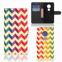 Motorola Moto G7 Play | Telefoon Hoesje | Zigzag Multi Color