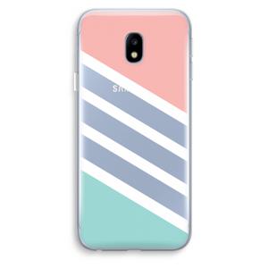 Strepen pastel: Samsung Galaxy J3 (2017) Transparant Hoesje