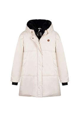 NoBell winter winterjas meisjes - beige - Belvine - lang, capuhon