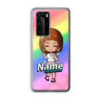 Chibi Maker vrouw: Huawei P40 Pro Transparant Hoesje