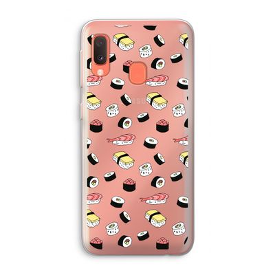 Sushi time: Samsung Galaxy A20e Transparant Hoesje