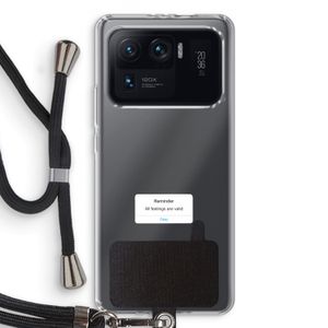 Reminder: Xiaomi Mi 11 Ultra Transparant Hoesje met koord