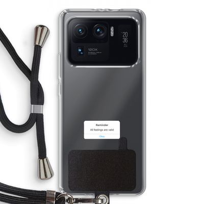 Reminder: Xiaomi Mi 11 Ultra Transparant Hoesje met koord