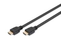 Digitus AK-330124-030-S HDMI-kabel HDMI Aansluitkabel HDMI-A-stekker, HDMI-A-stekker 3.00 m Zwart Vergulde steekcontacten, Ultra HD-HDMI met ethernet, High