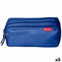 Schoolpennenzak ENRI Blauw 21 x 7 x 11 cm (5 Stuks)