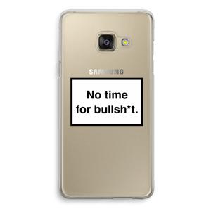 No time: Samsung Galaxy A3 (2016) Transparant Hoesje