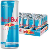 Red bull energiedrank, sugarfree, blik van 25 cl, pak van 24 stuks