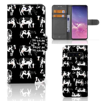 Samsung Galaxy S10 | Telefoonhoesje | Met pasjeshouder | Koetjes