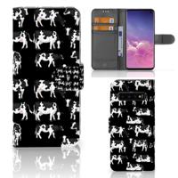 Samsung Galaxy S10 | Telefoonhoesje | Met pasjeshouder | Koetjes