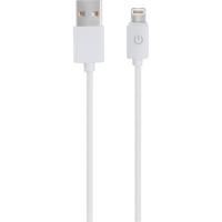 RealPower USB-kabel USB 2.0 USB-A stekker, Apple Lightning stekker 1.00 m Wit 255649