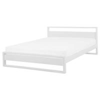 Beliani - GIULIA - Tweepersoonsbed - Wit - 160 x 200 cm - Dennenhout