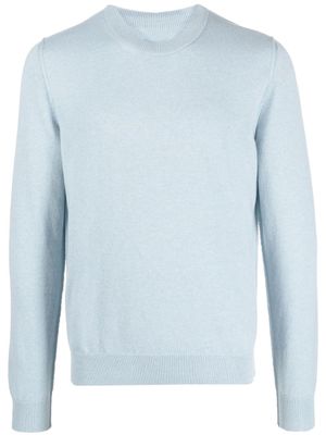 Maison Margiela pull en cachemire à col rond - Bleu