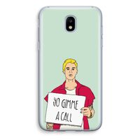 Gimme a call: Samsung Galaxy J5 (2017) Transparant Hoesje