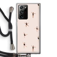 Dancing #1: Samsung Galaxy Note 20 Ultra / Note 20 Ultra 5G Transparant Hoesje met koord