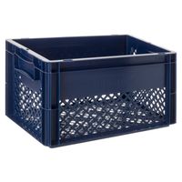 Kunststof Fietskrat Medium 25 liter Blauw Kunststof Fietskrat Medium 25 liter Blauw