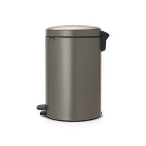 Brabantia newIcon pedaalemmer 20 liter met kunststof binnenemmer - Platinum