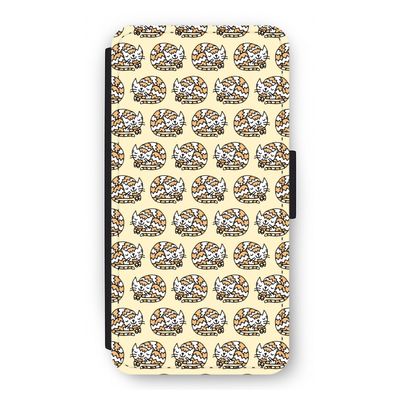 Slapende poes: iPhone 12 Flip Hoesje