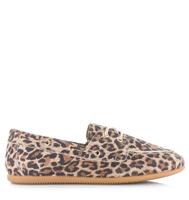 DWRS Latty leopard mocassins cognac Suede Dames