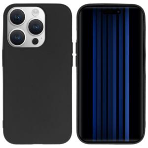Accezz Color Backcover iPhone 15 Pro Telefoonhoesje Zwart