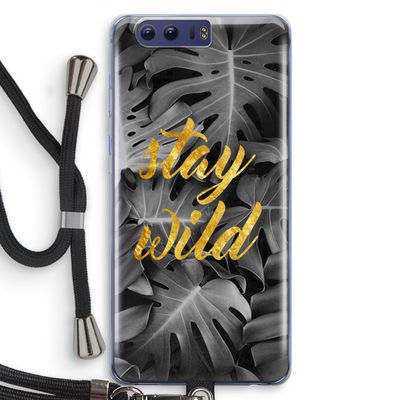 Stay wild: Honor 9 Transparant Hoesje met koord