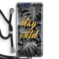 Stay wild: Honor 9 Transparant Hoesje met koord