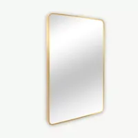 Alu spiegel 50x70cm goud Julia curved