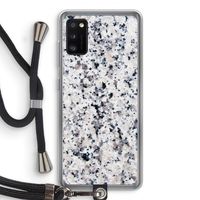 Gespikkelde marmer: Samsung Galaxy A41 Transparant Hoesje met koord