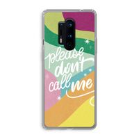 Don't call: OnePlus 8 Pro Transparant Hoesje