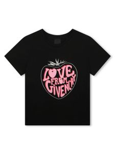 Givenchy Kids t-shirt en coton à logo imprimé - Noir