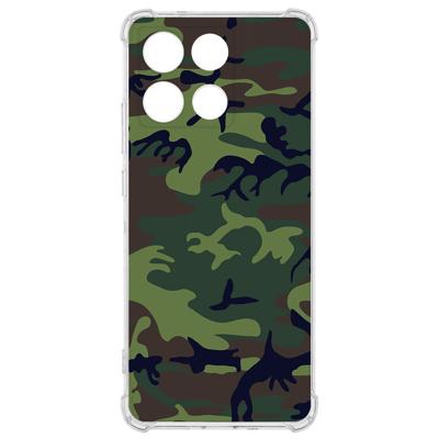 TPU Telefoonhoesje Motorola Moto G56 - Army Dark backcover