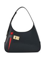 Ferragamo sac porté épaule Hobo en cuir - Noir