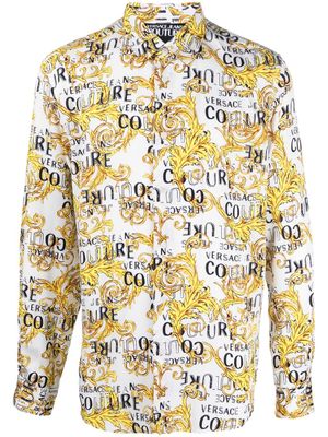 Versace Jeans Couture chemise à imprimé Barocco - Blanc