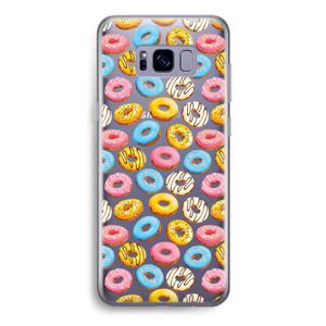 Pink donuts: Samsung Galaxy S8 Transparant Hoesje