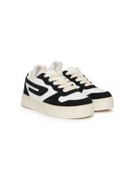 Diesel Kids baskets S-UKIYO V2 montantes en cuir - Blanc